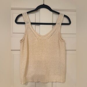 NWOT Madewell Cream Knit Tank Top